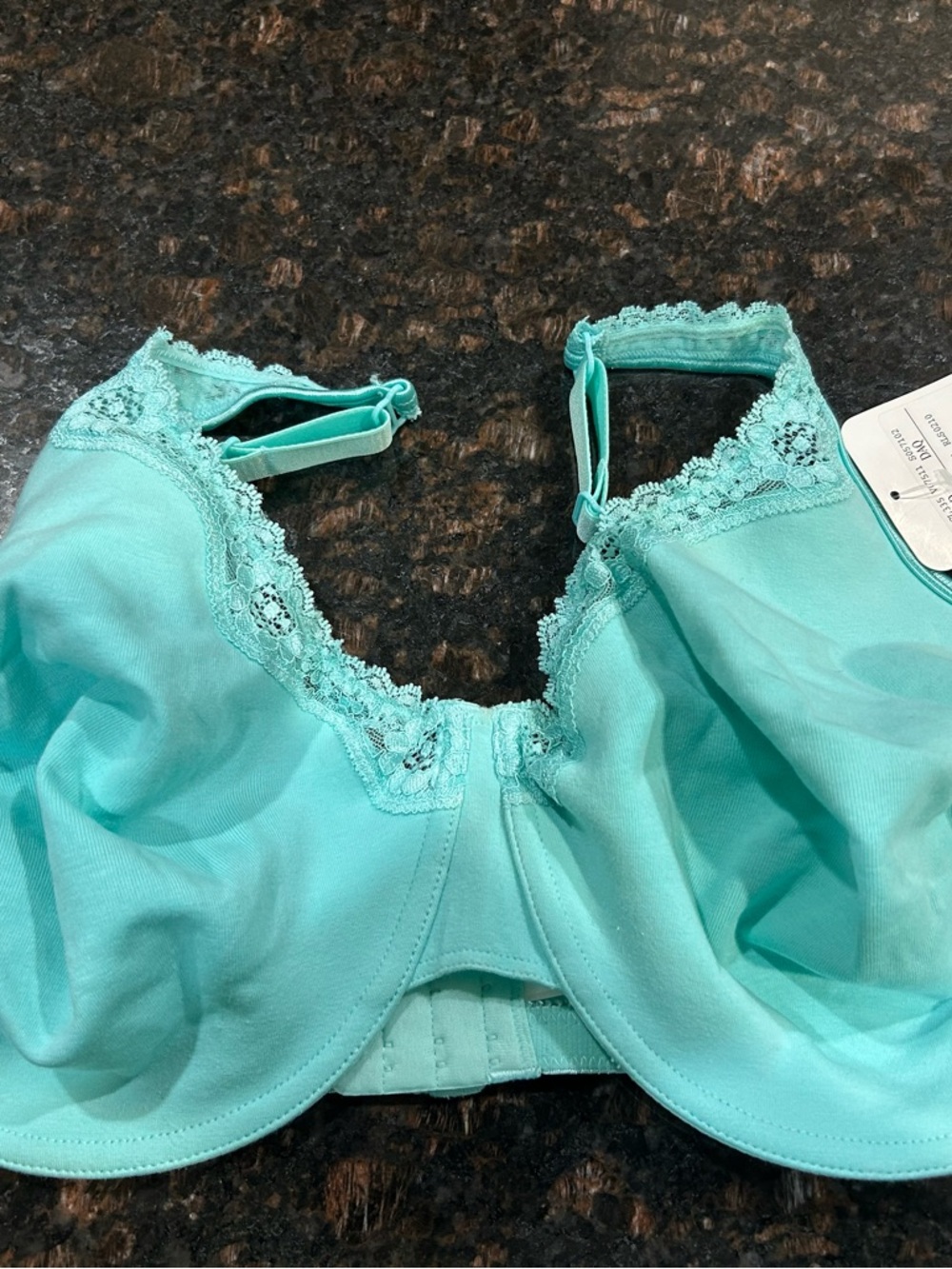Turquoise Underwire Bra, 44DD